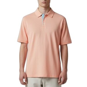 Thomas Sterling NWT Peach All Day Comfort Polo Collar Tee Mens Size S